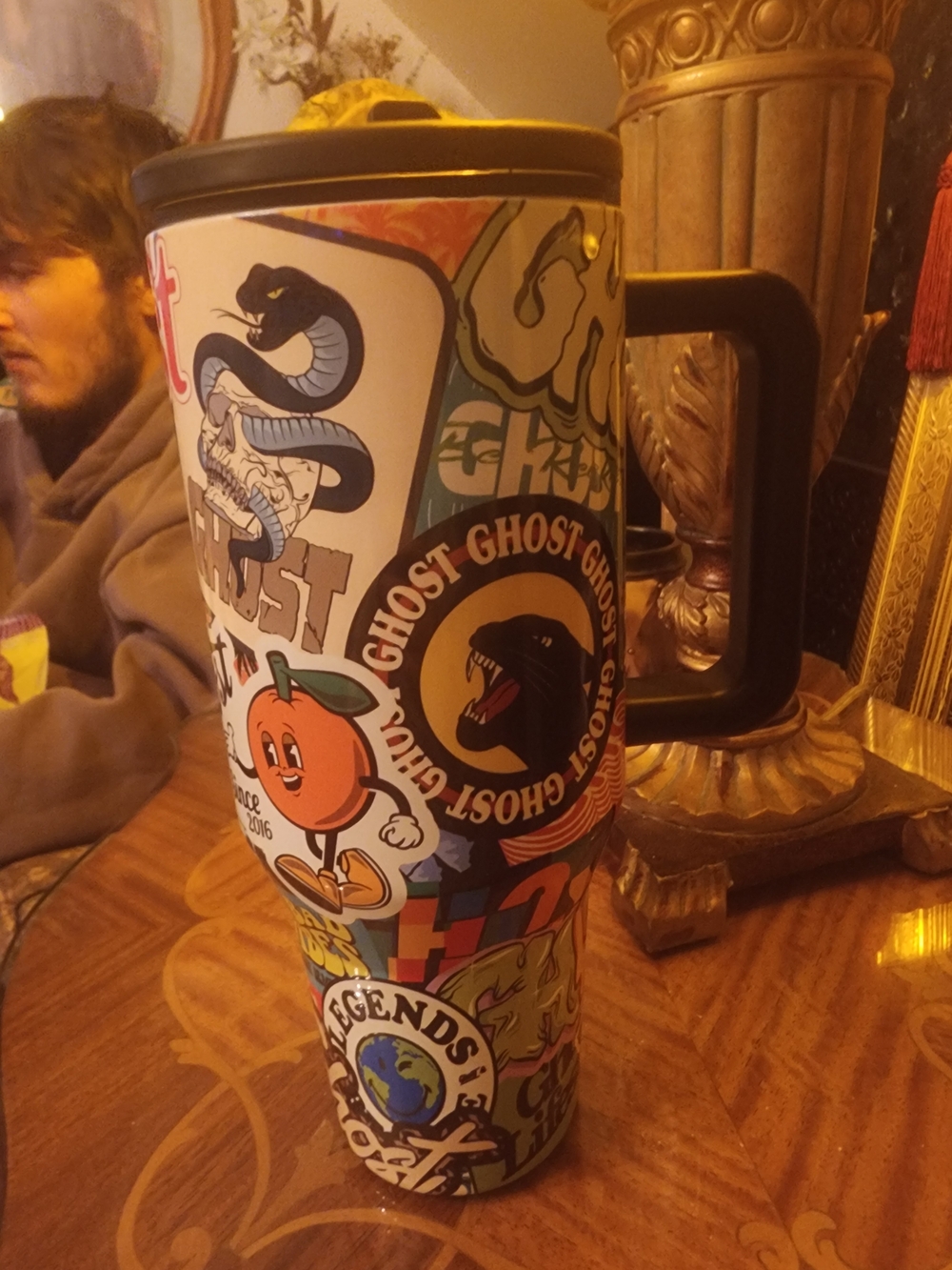 Hydrojug Ghost Sticker Traveler